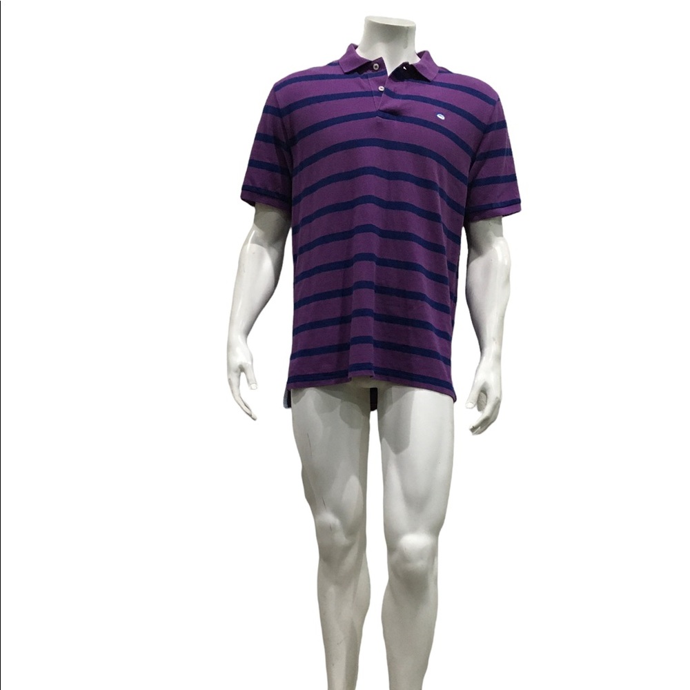 Southern Tide Mens Grey Striped Polo Shirt